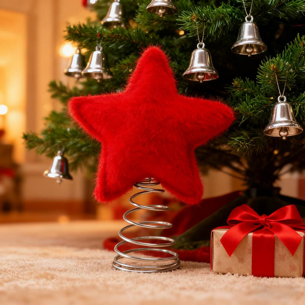 Star Tree Topper - Plush Star Tree Topper Plush Five-pointed