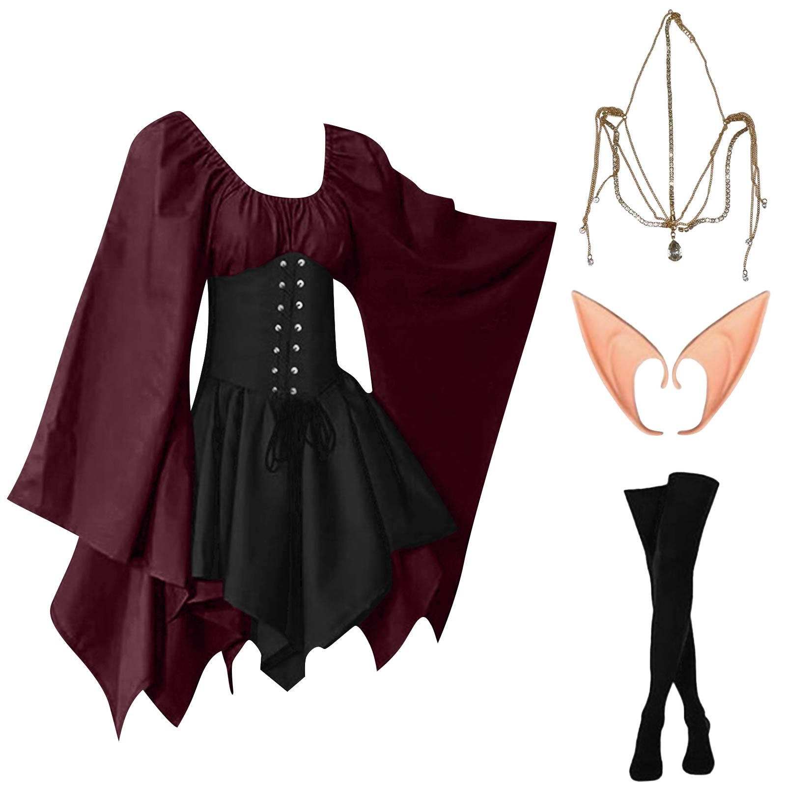 Halloween Cosplay Palace Victo - Elf Costume Christmas recension och pris