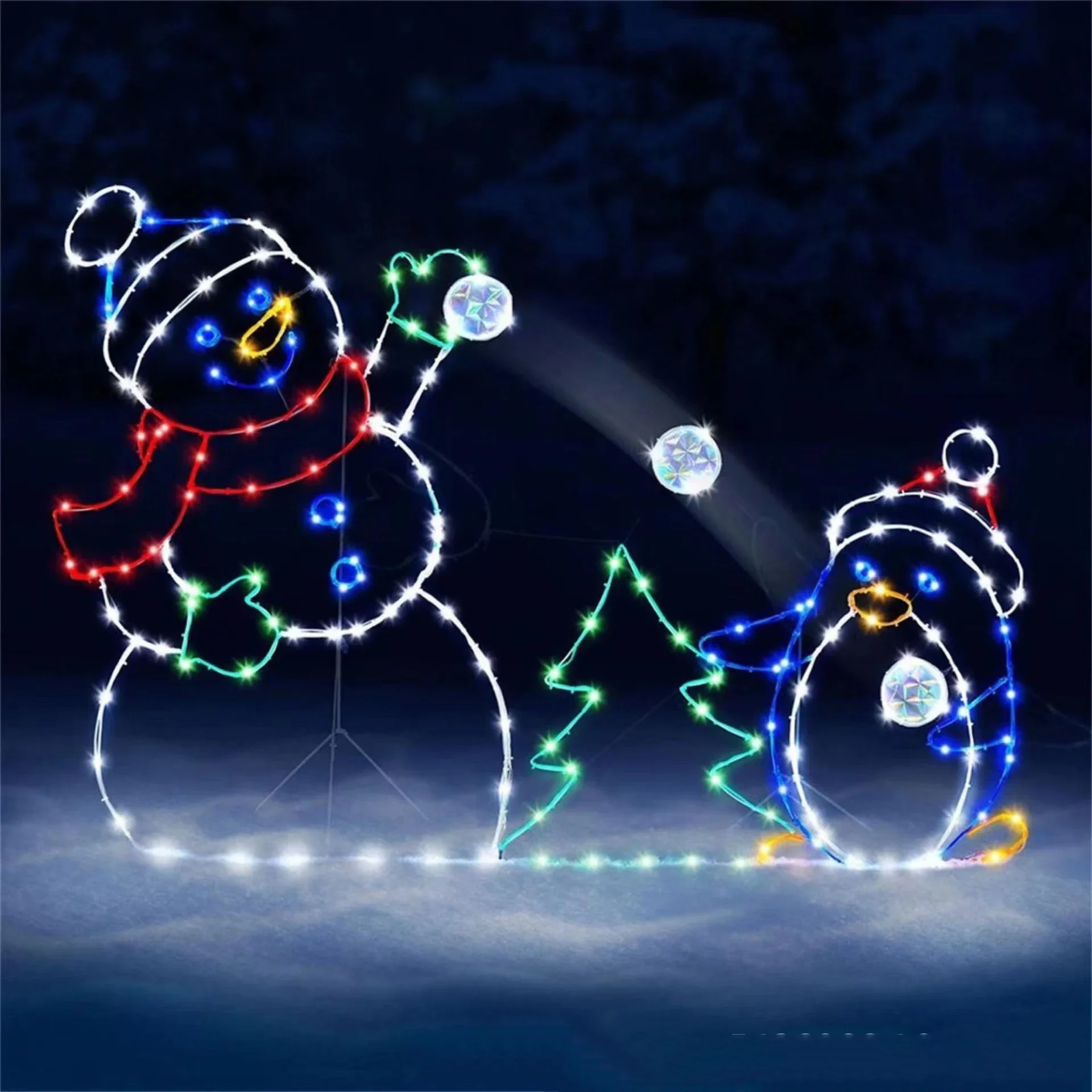 Animated Snowball Light LED Gl - Christmas Lights Outdoor recension och pris