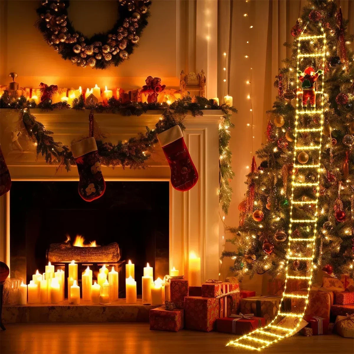 LED Ladder Light for Santa Cla - Christmas Lights Outdoor recension och pris