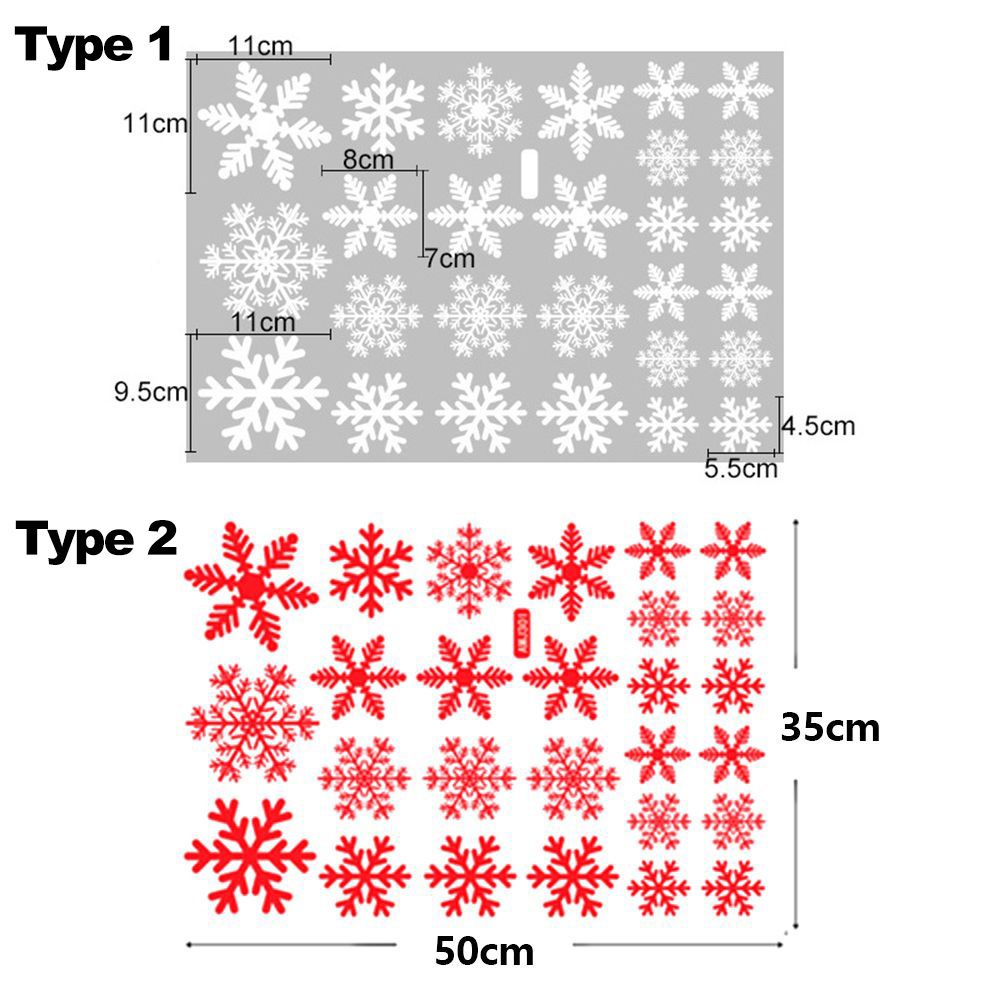 27/38PCS Gift Xmas  Festival S - Snowflake Window Decal recension och pris
