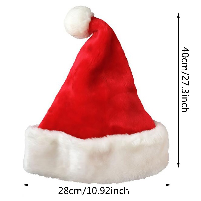 Christmas Santa Hat Xmas Long  - Santa Hat Plush recension och pris