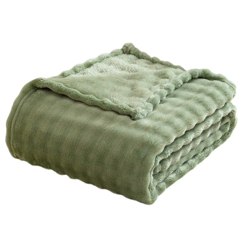 Sage Green Bubble Fleece Blank - Christmas Throw Blanket recension och pris