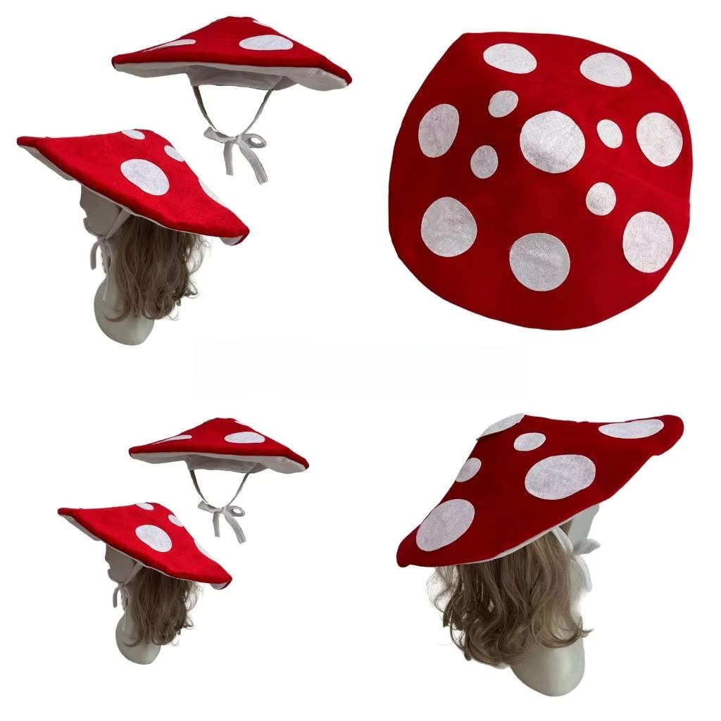 Mushroom Hat For Halloween Cos - Santa Hat Plush recension och pris