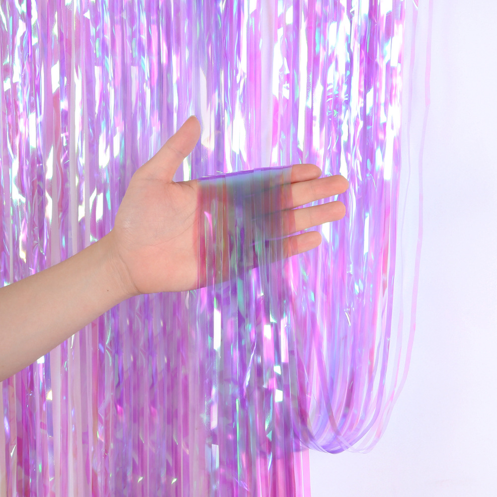 2M 3M Party Backdrop Curtains  - Tinsel Garland Decoration recension och pris