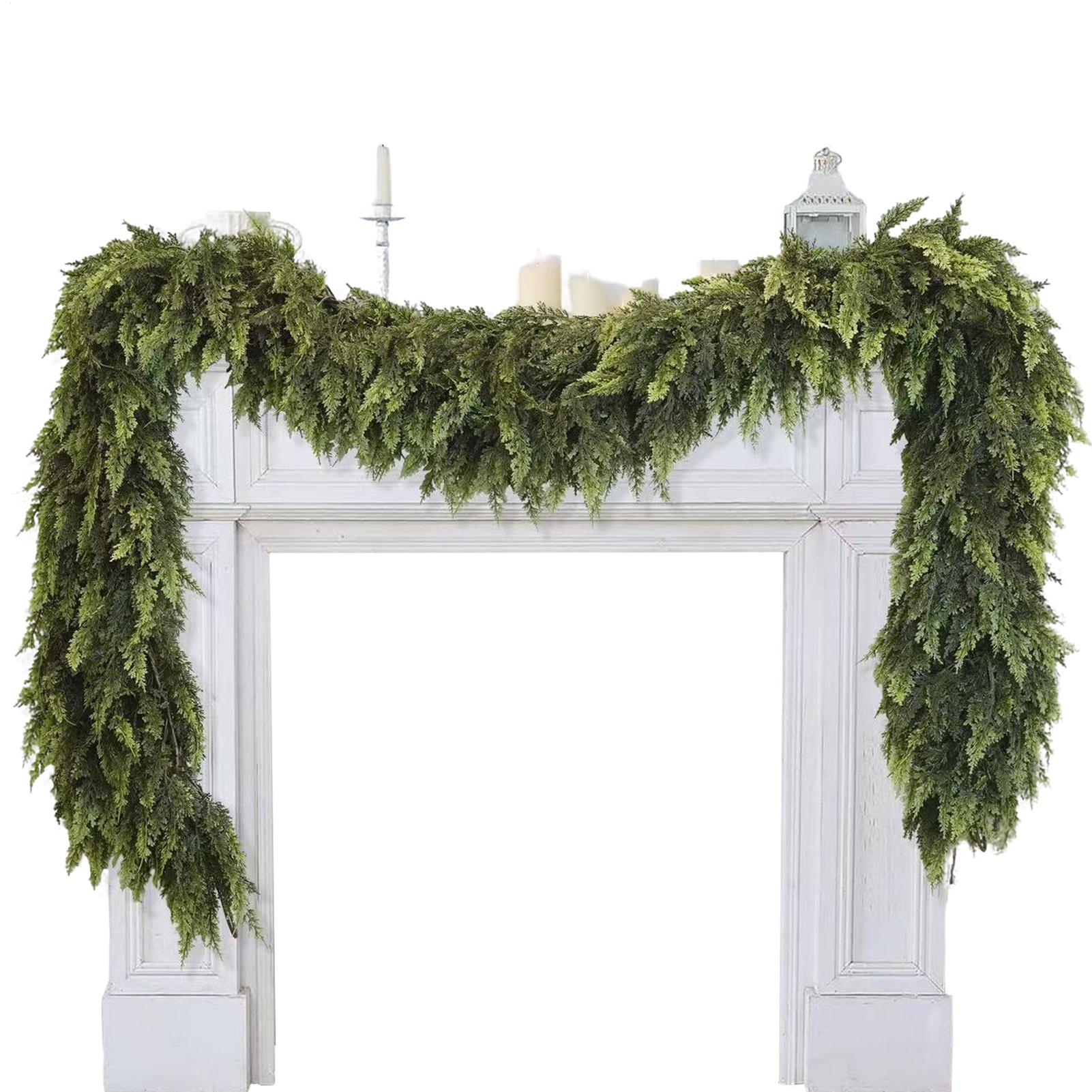 Christmas Garlands Artificial  - Christmas Wreath Fake recension och pris