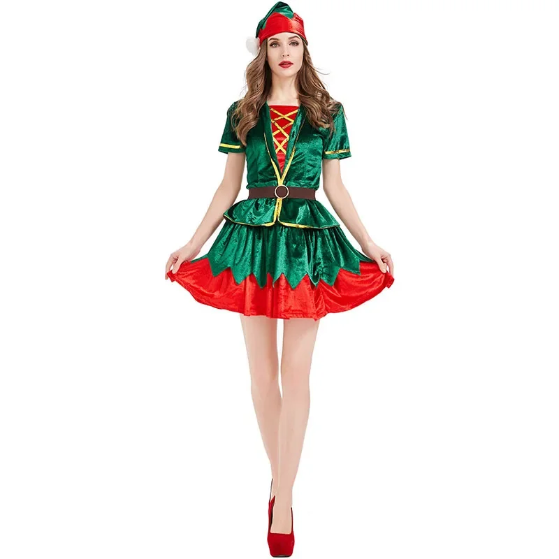 Women Christmas Green Elf Cost - Elf Costume Christmas recension och pris