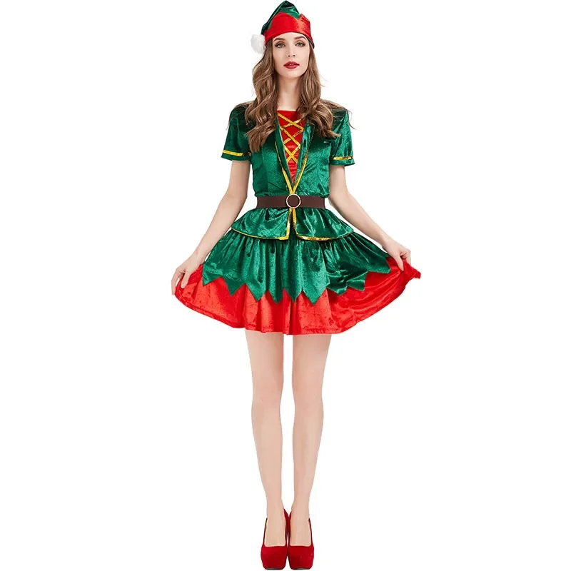 Women Christmas Green Elf Cost - Elf Costume Christmas recension och pris