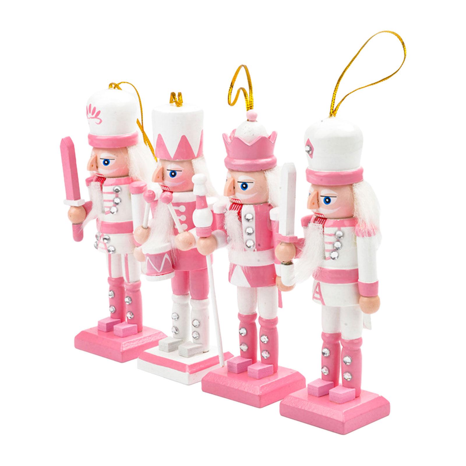 4x Wooden Nutcracker Soldier F - Nutcracker Figurine recension och pris