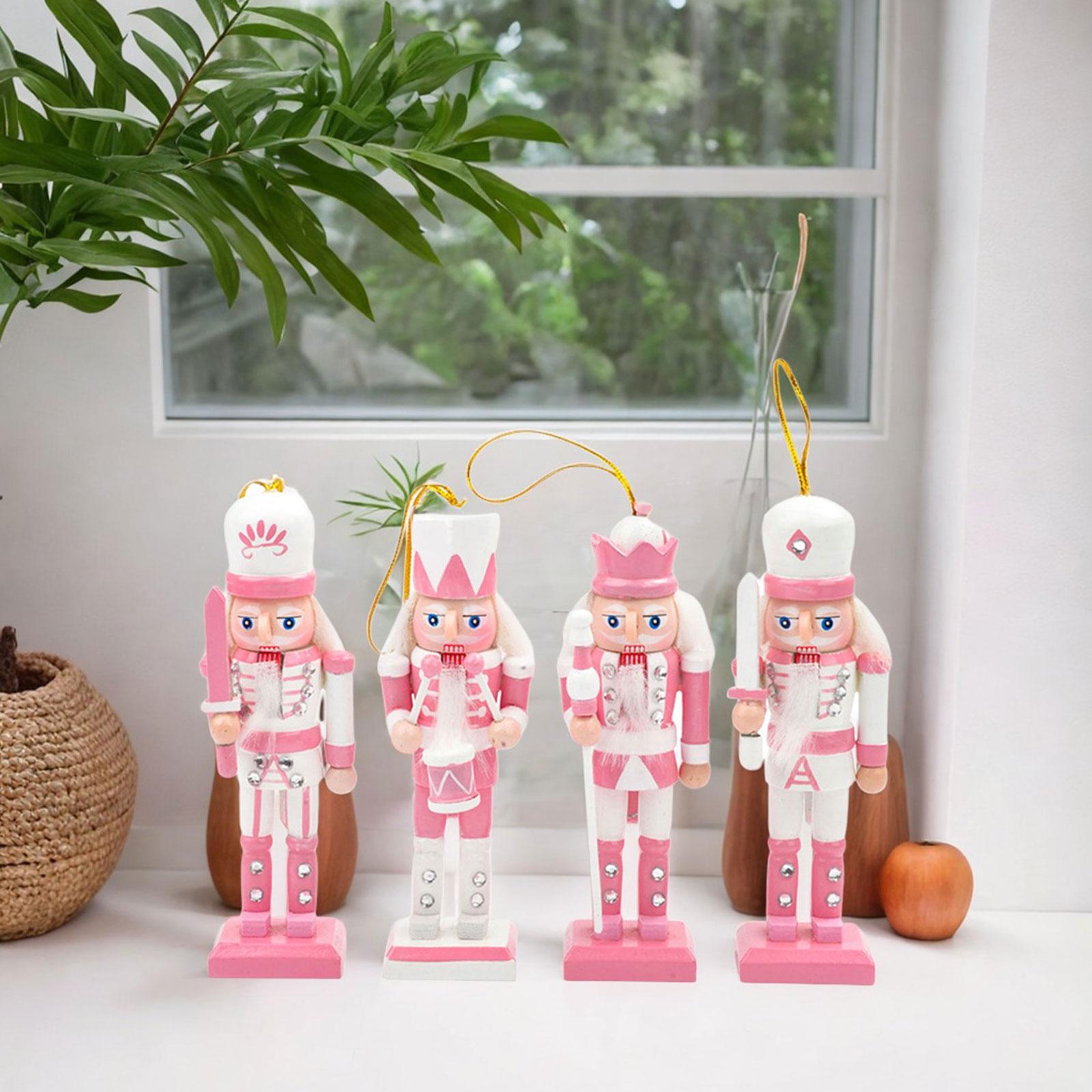 4x Wooden Nutcracker Soldier F - Nutcracker Figurine recension och pris