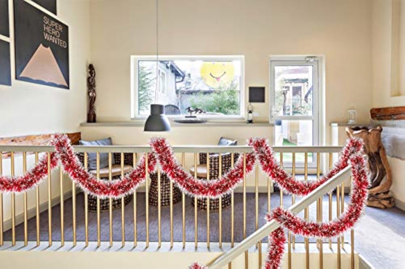 2M Christmas Metallic Streamer - Tinsel Garland Decoration recension och pris
