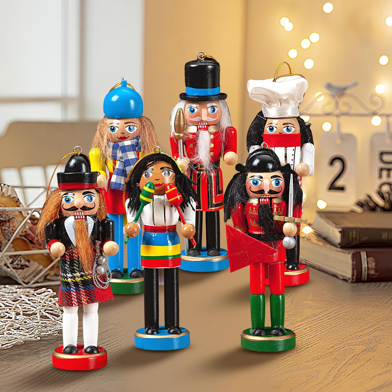 Nutcracker Christmas Decor 6 P - Nutcracker Figurine recension och pris