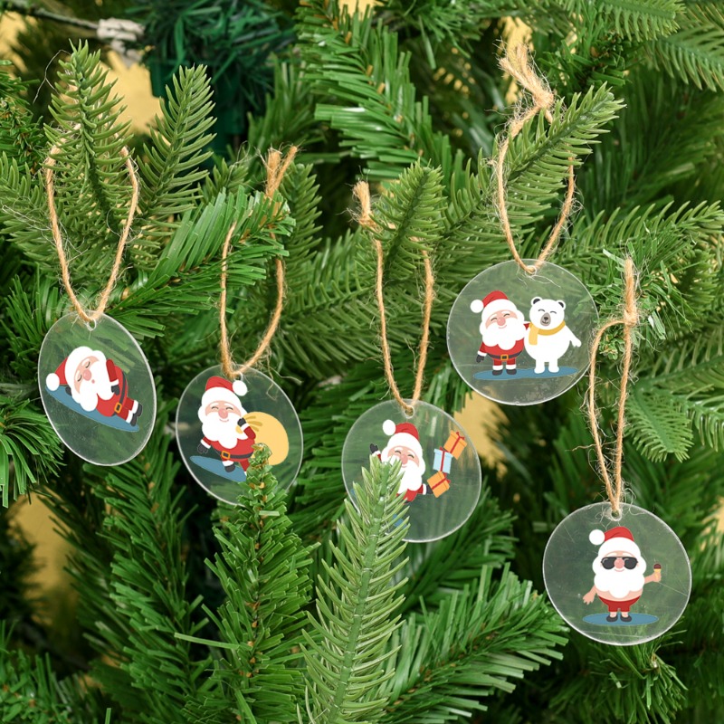 5/100x Blank Christmas Clear R - Christmas Stocking Hanging recension och pris