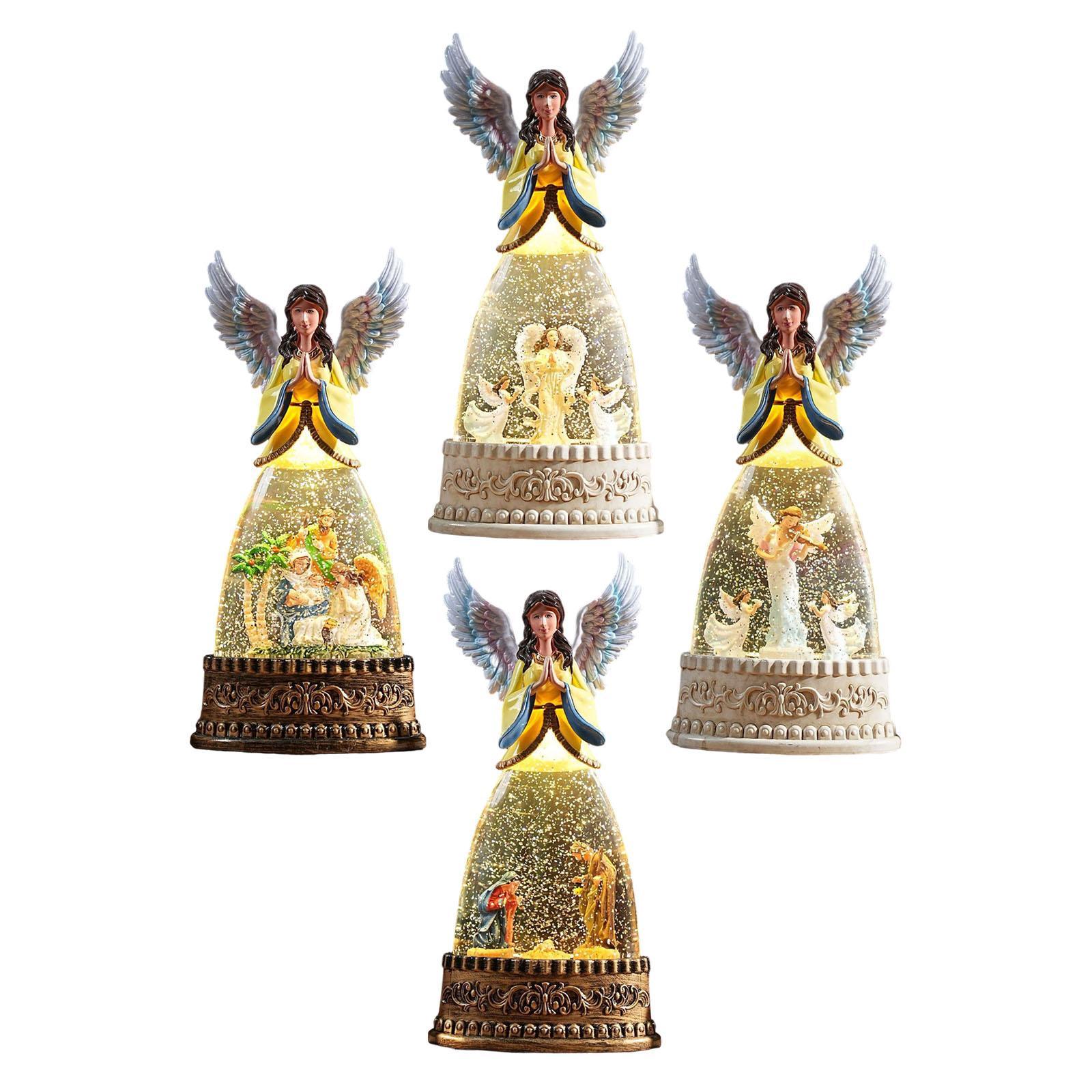 Lighted Angel Figurine Snow Gl - Snow Globe Musical recension och pris