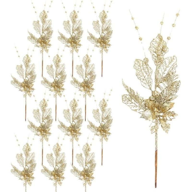 Glitter Artificial Flower Berr - Christmas Wreath Fake recension och pris