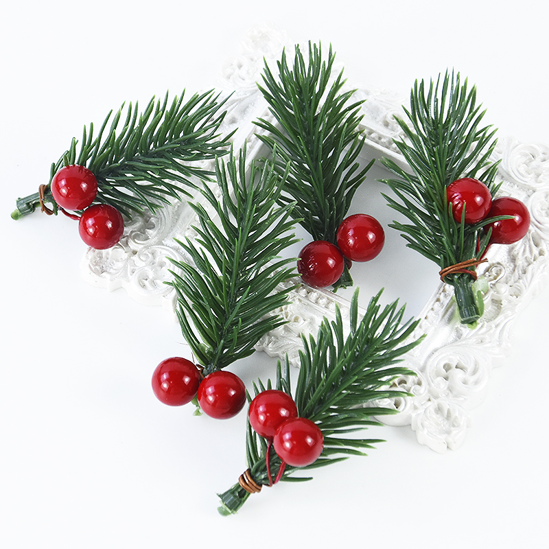10pcs Christmas Berry Pine Con - Christmas Tree Artificial recension och pris