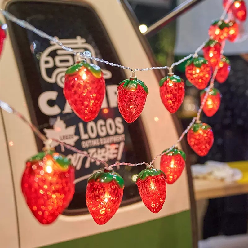 6.5FT 10LEDS Strawberry String - Led Fairy String Lights recension och pris