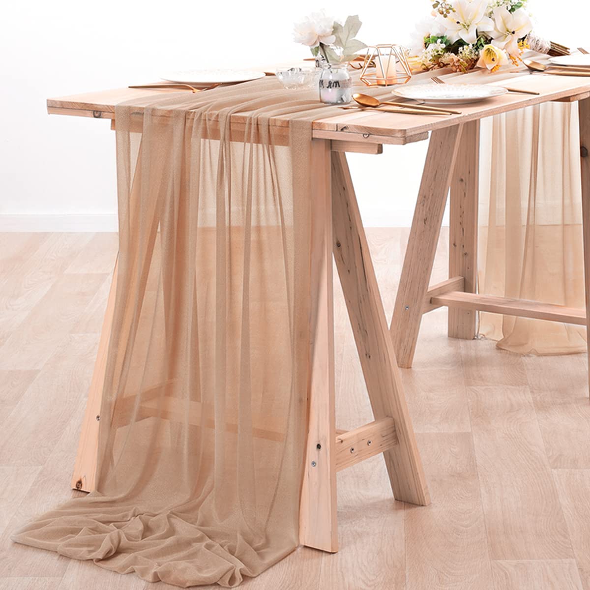 Chiffon Table Runner Nude Shee - Christmas Table Runner recension och pris