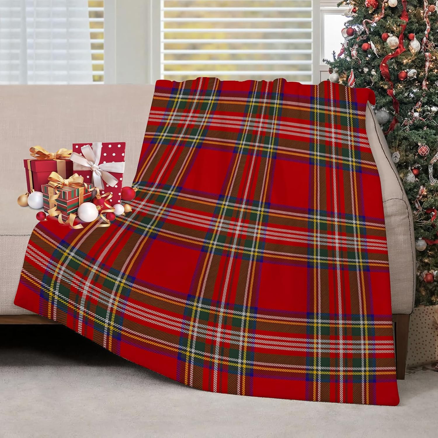 Christmas Plaid Throw Blankets - Christmas Throw Blanket recension och pris
