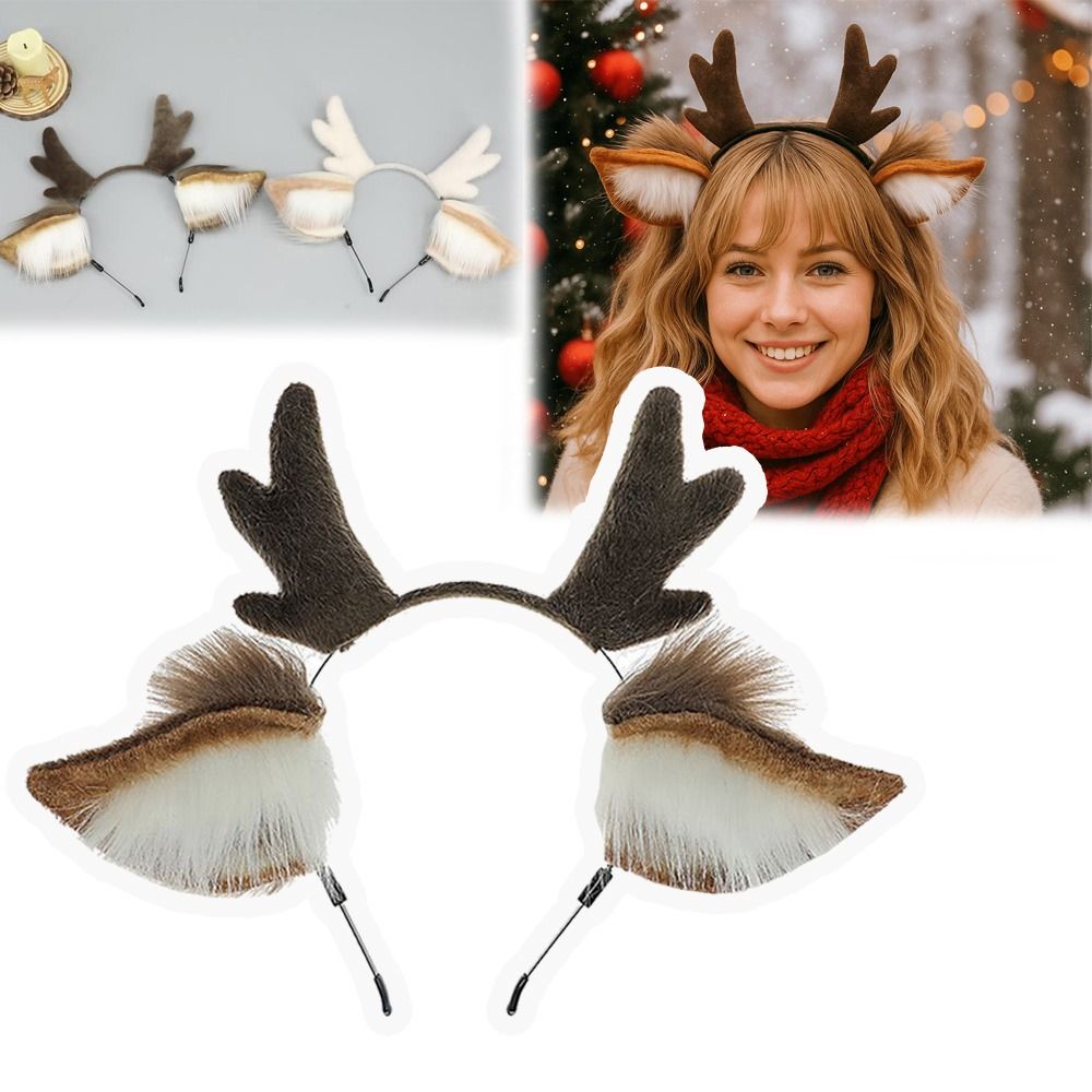 Deer Ears Reindeer Antler Head - Reindeer Antlers Headband recension och pris
