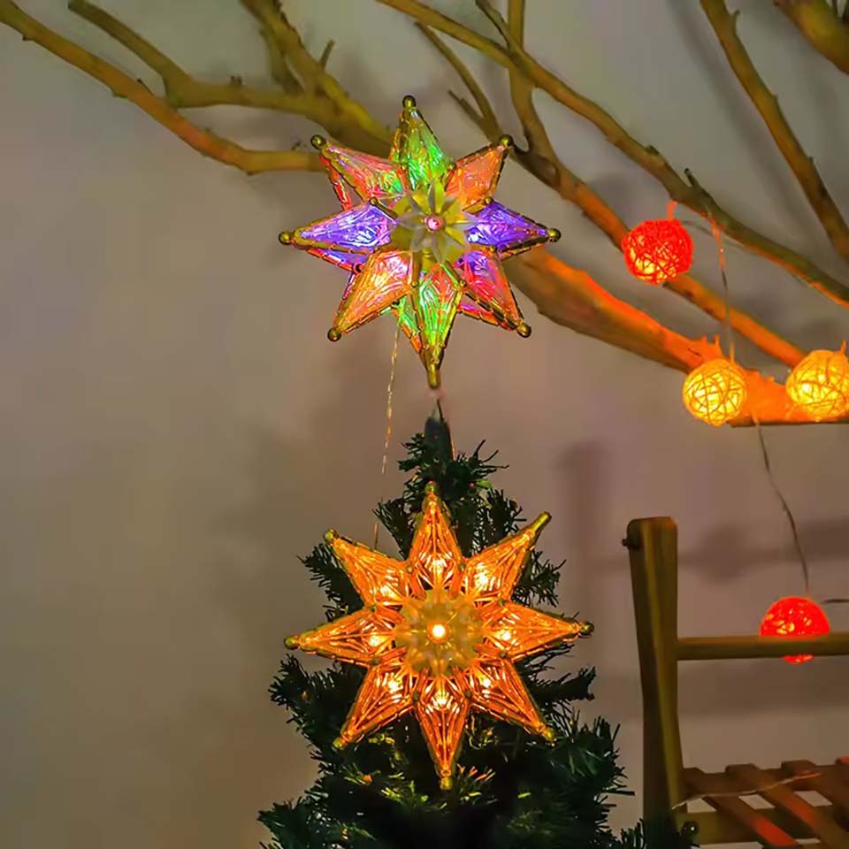Lighted Star Trees Topper Chri - Star Tree Topper recension och pris