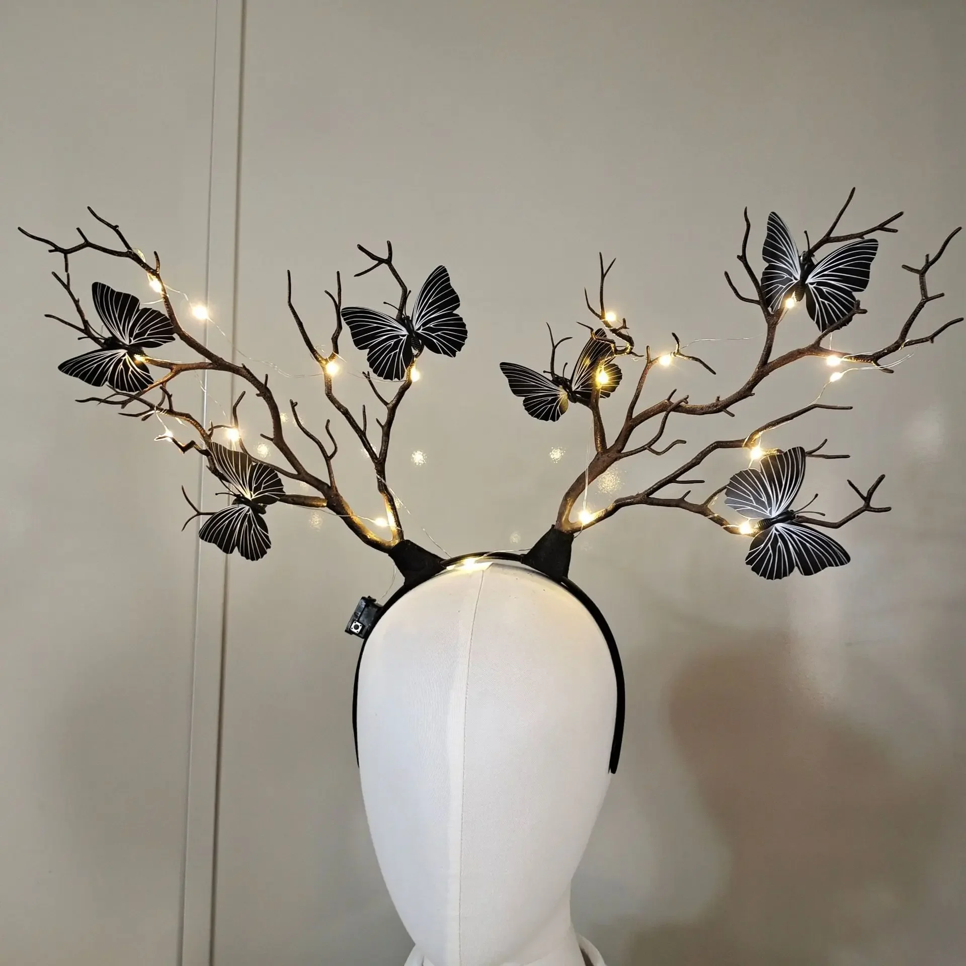 Women Girls Light Up Glowing R - Reindeer Antlers Headband recension och pris