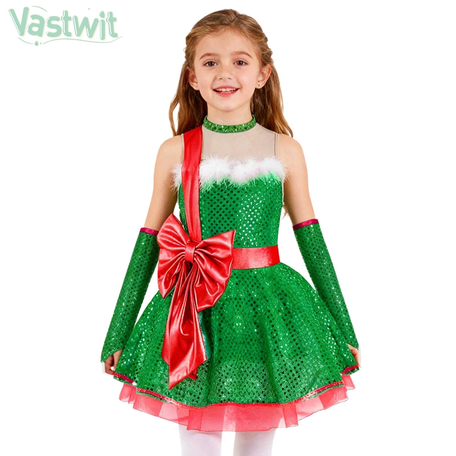 Teen Girls Christmas Sleeveles - Elf Costume Christmas recension och pris