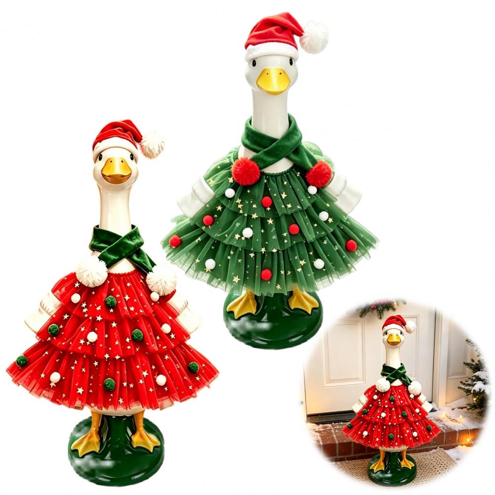 Christmas Porch Goose Outfit,  - Santa Hat Plush recension och pris