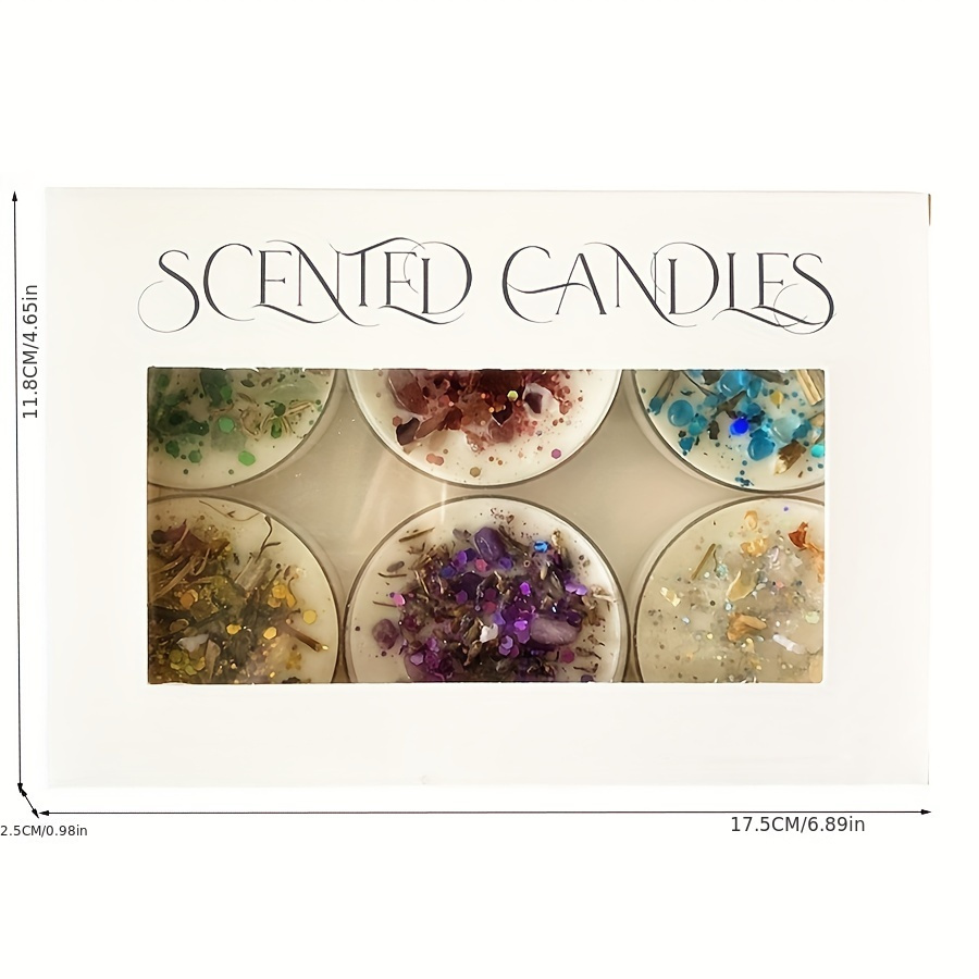 Set of 6 Scented Candles Fragr - Holiday Candle Set recension och pris