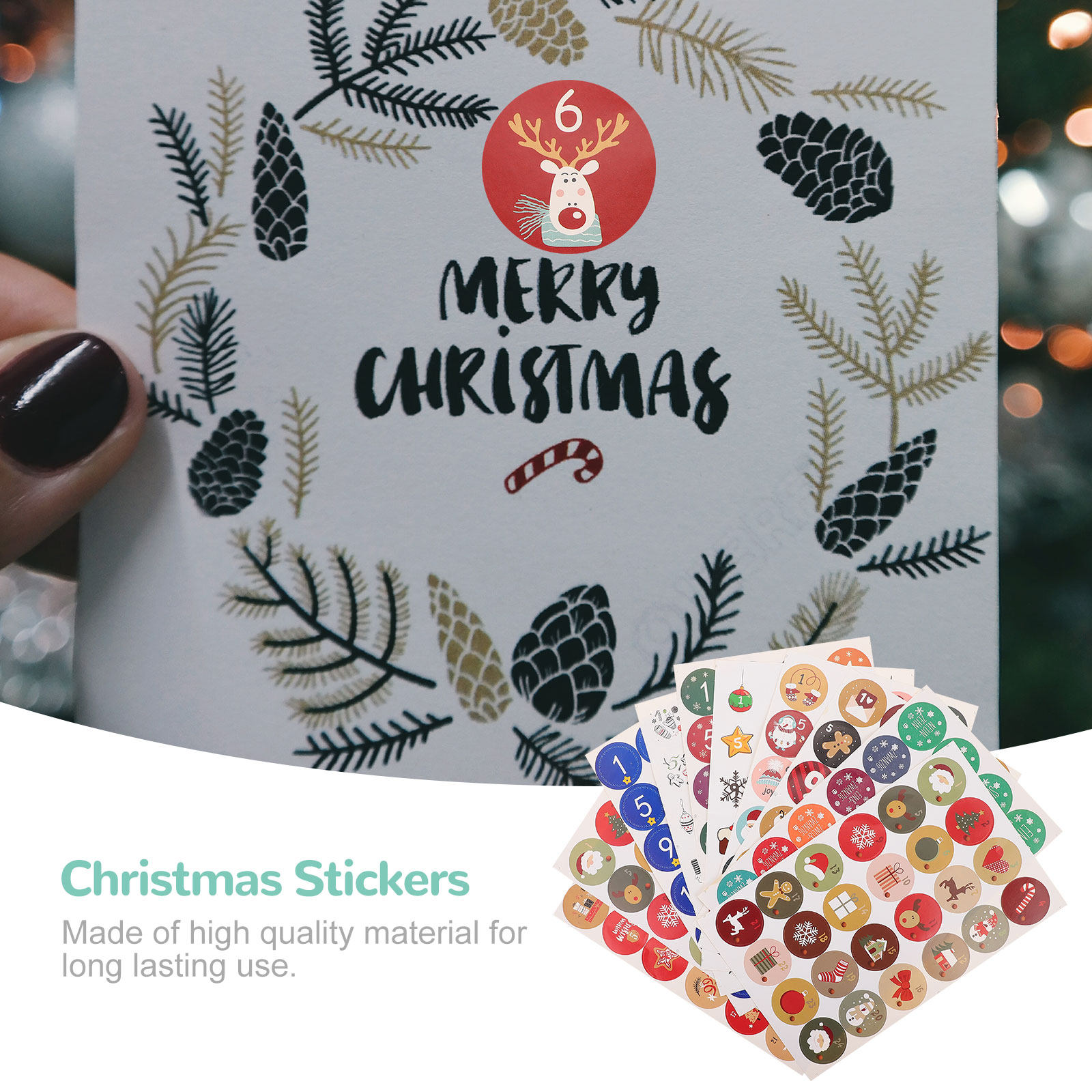 10 Sheets Christmas Decoration - Advent Calendar Gift recension och pris