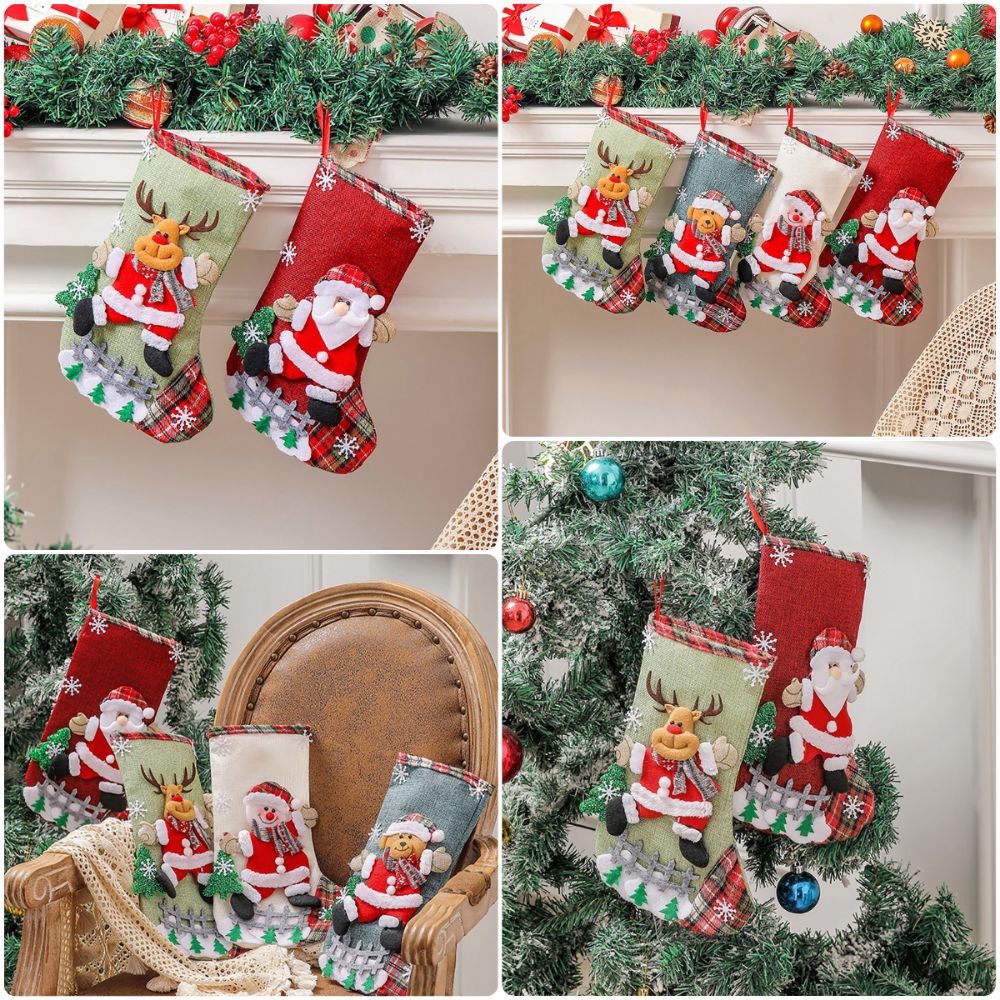 Multicolor Christmas Stocking  - Christmas Stocking Hanging recension och pris
