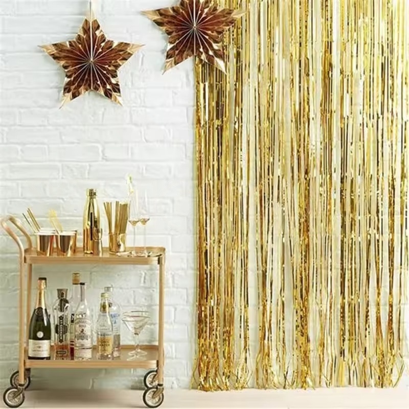 1/2/3Pack Glitter Party Backdr - Tinsel Garland Decoration recension och pris