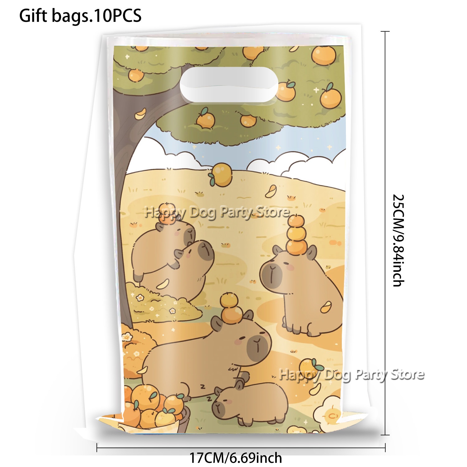 Cartoon Capybara Party Supplie - Gift Box Wrap Set recension och pris