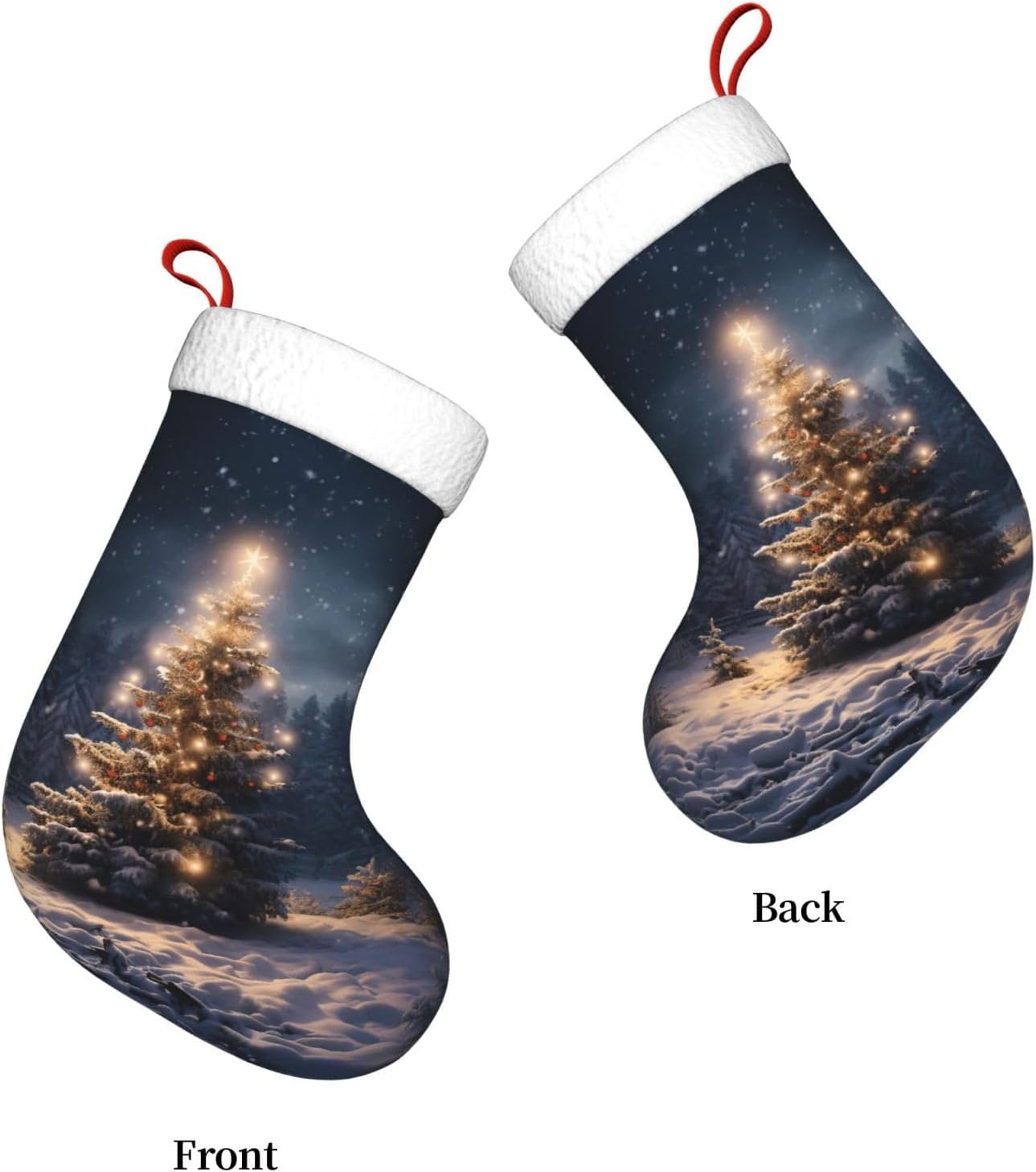 Christmas Tree Snow gift Stock - Christmas Stocking Hanging recension och pris