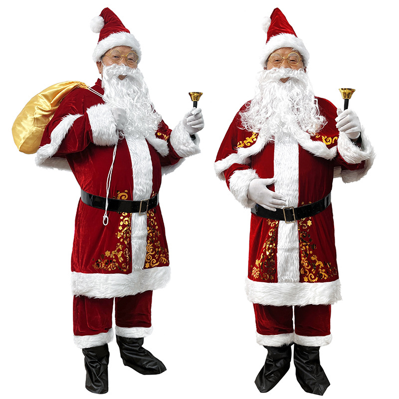 Santa Claus Costume Adult Men  - Elf Costume Christmas recension och pris