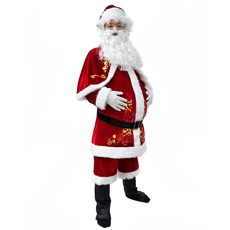 Santa Claus Costume Adult Men  - Elf Costume Christmas recension och pris