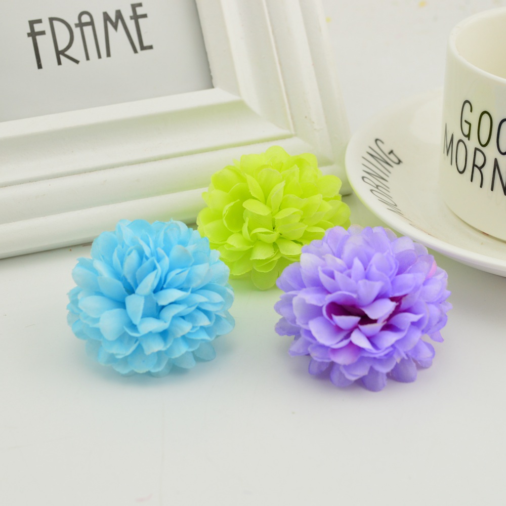 200PCS 5CM Silk Chrysanthemum  - Christmas Wreath Fake recension och pris