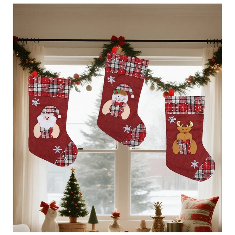 1pcs Christmas Stocking Presen - Christmas Stocking Hanging recension och pris