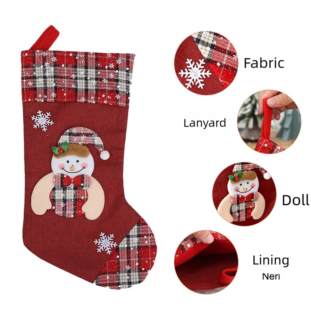 1pcs Christmas Stocking Presen - Christmas Stocking Hanging recension och pris