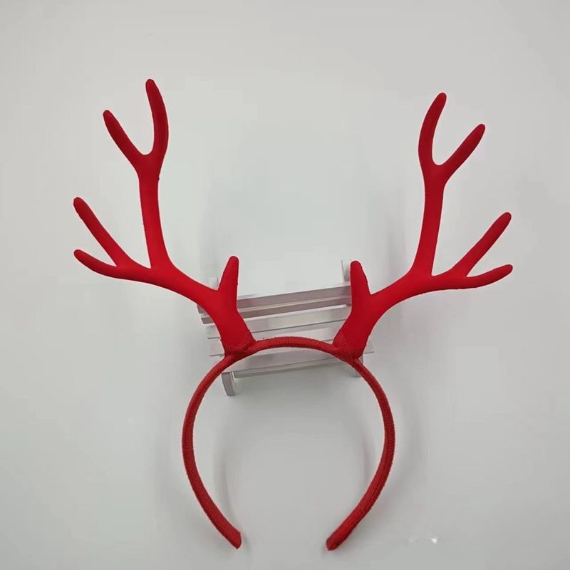 10pair 17cm Flocked Reindeer A - Reindeer Antlers Headband recension och pris