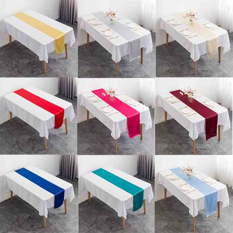 12x108 Inch Satin Wedding Tabl - Christmas Table Runner recension och pris