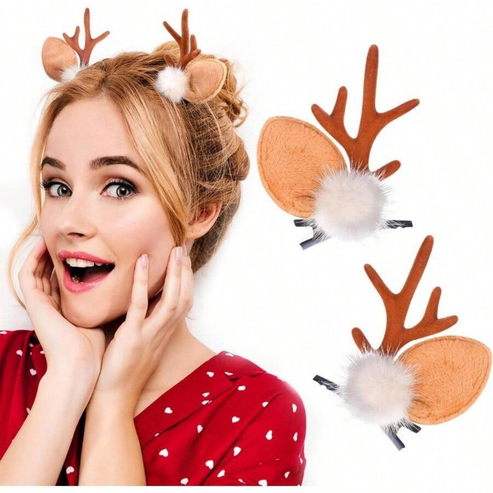2pcs Christmas Reindeer Antler - Reindeer Antlers Headband recension och pris