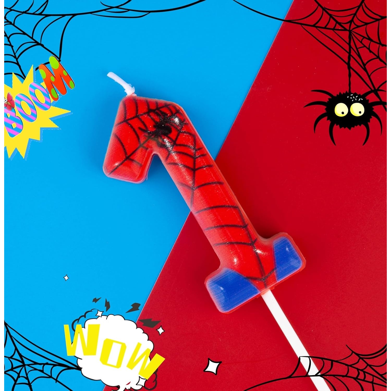 Spider Party 0-9 Birthday Cand - Holiday Candle Set recension och pris