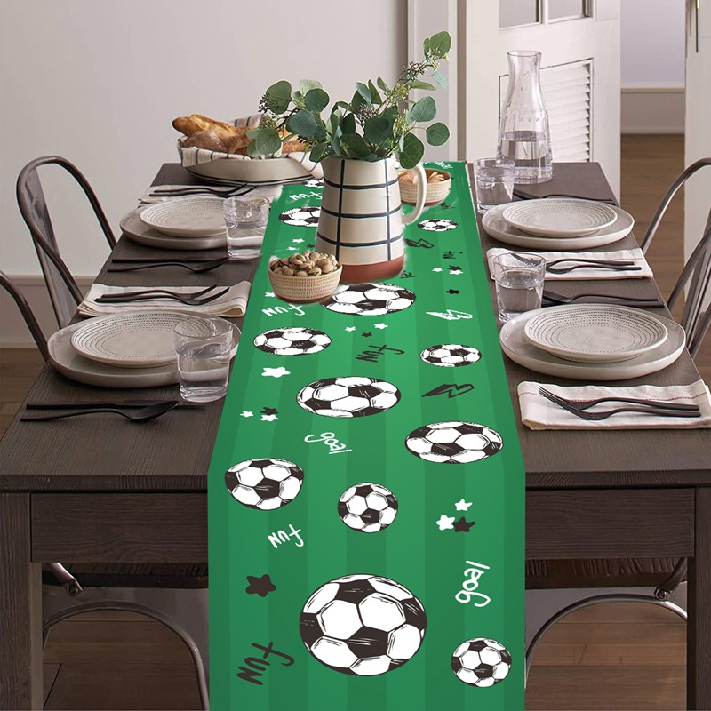 1pc Soccer/Football Party Tabl - Christmas Table Runner recension och pris
