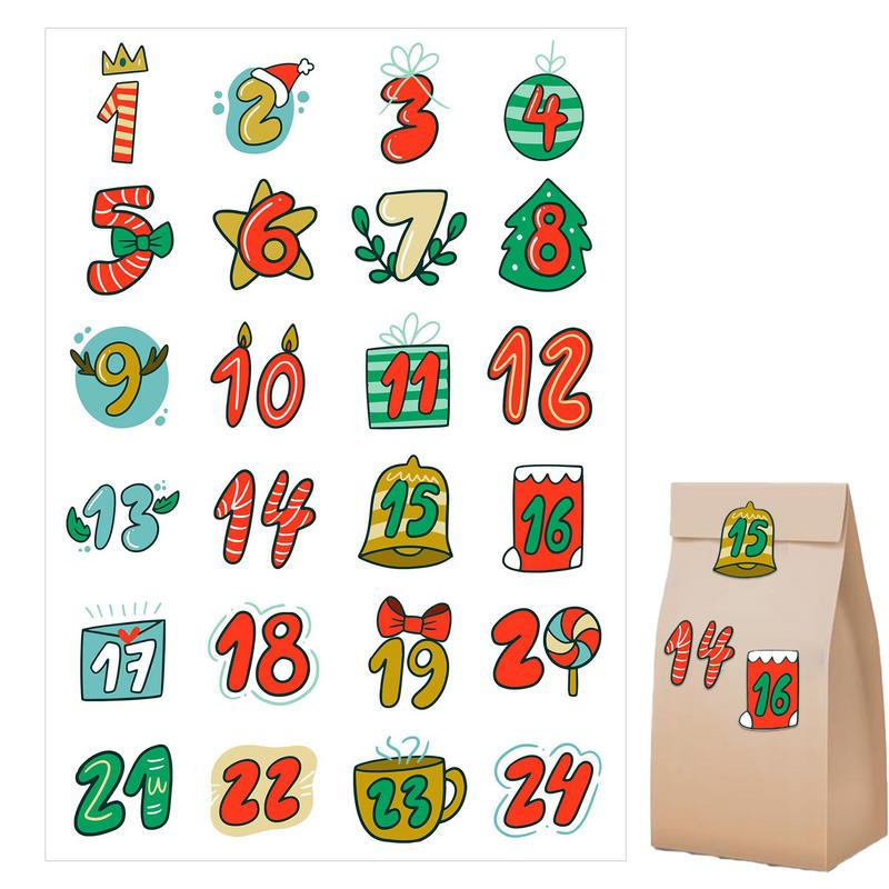 Merry Christmas Stickers Adven - Advent Calendar Gift recension och pris