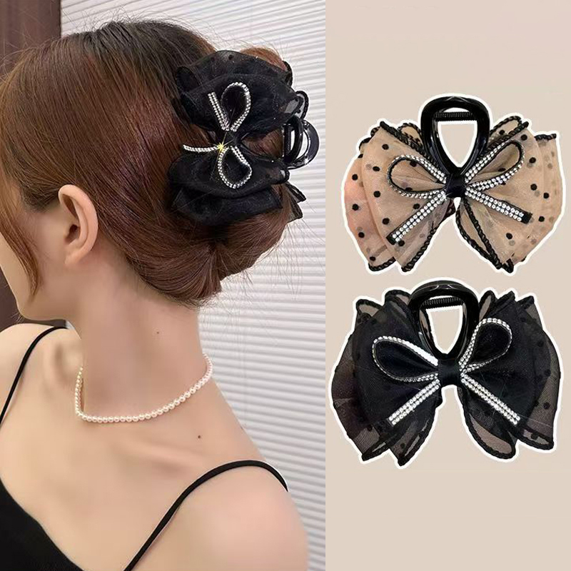 New Elegant Mesh Bow Hair Clip - Ribbon Bow Gift recension och pris