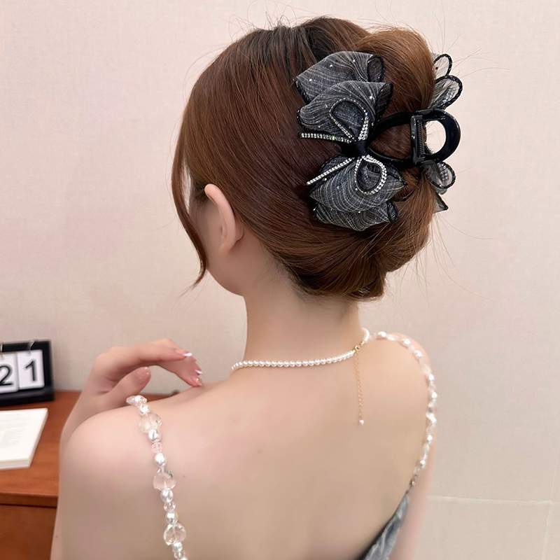 New Elegant Mesh Bow Hair Clip - Ribbon Bow Gift recension och pris
