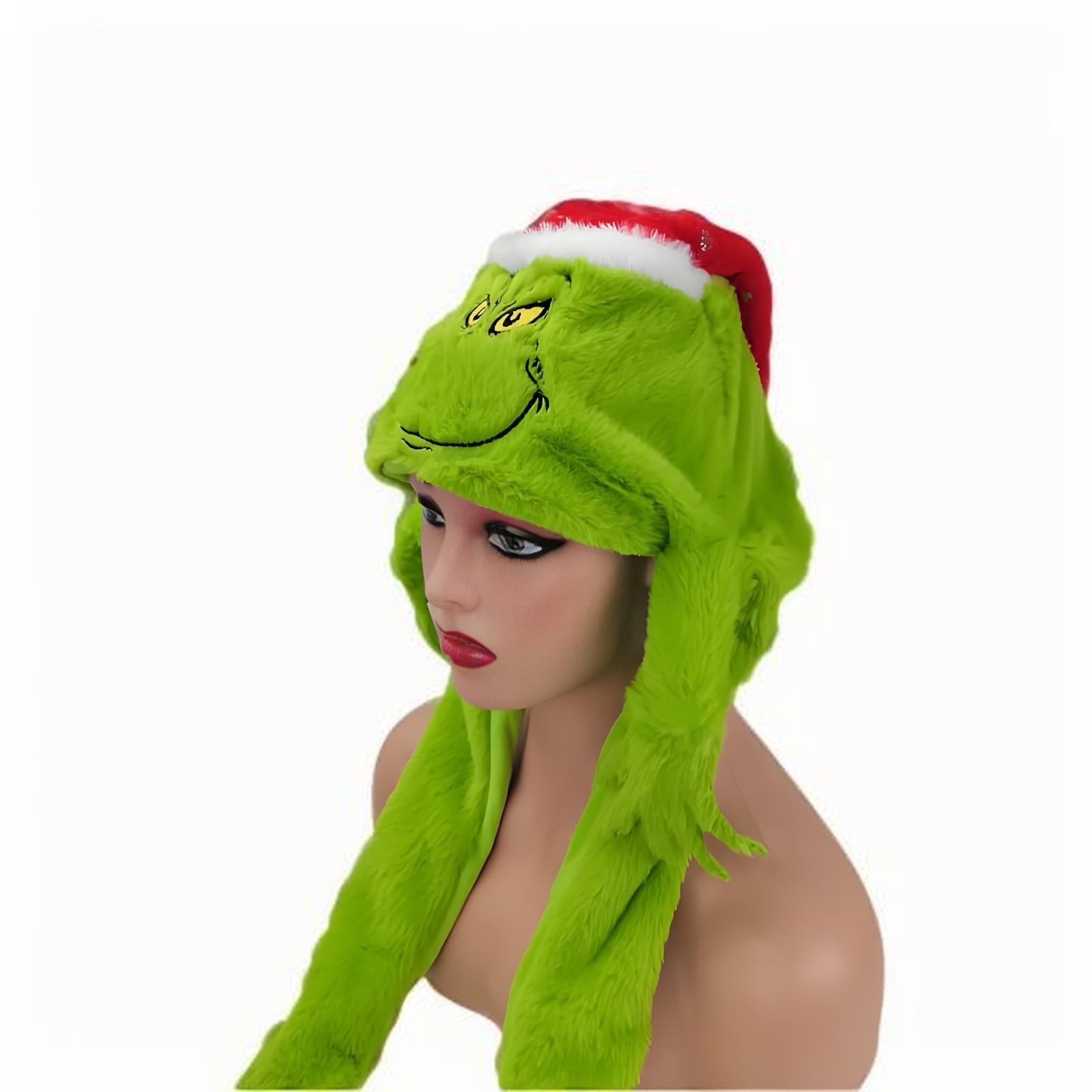 Plush Grincese Hat Cap Scarf C - Santa Hat Plush recension och pris