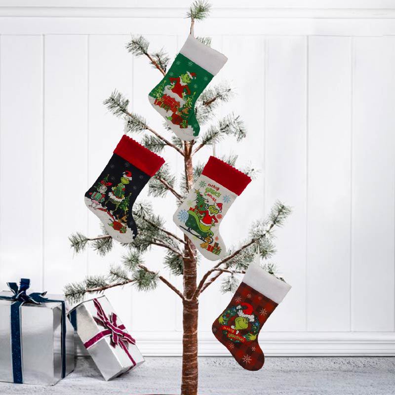Christmas Stocking Grinch Sock - Christmas Stocking Hanging recension och pris