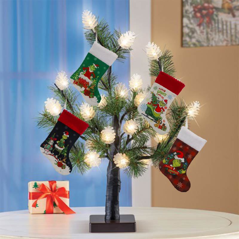 Christmas Stocking Grinch Sock - Christmas Stocking Hanging recension och pris